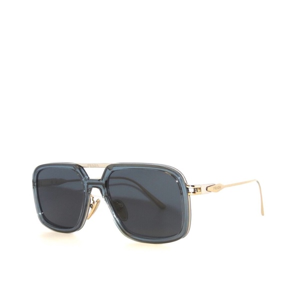 Prada 57ZS 57 19F09T Transparent Graphite Dark Gray Sunglasses PR57ZS - Picture 1 of 5